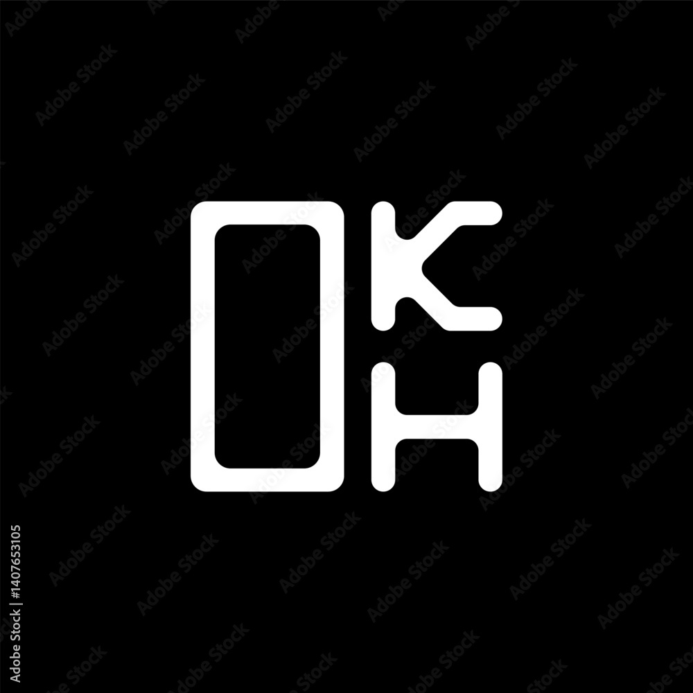 OKH letter logo creative design with vector graphic, OKH simple and modern logo. OKH luxurious alphabet design OKH letter logo creative design with vector graphic, OKH simple and modern logo. OKH luxurious alphabet design