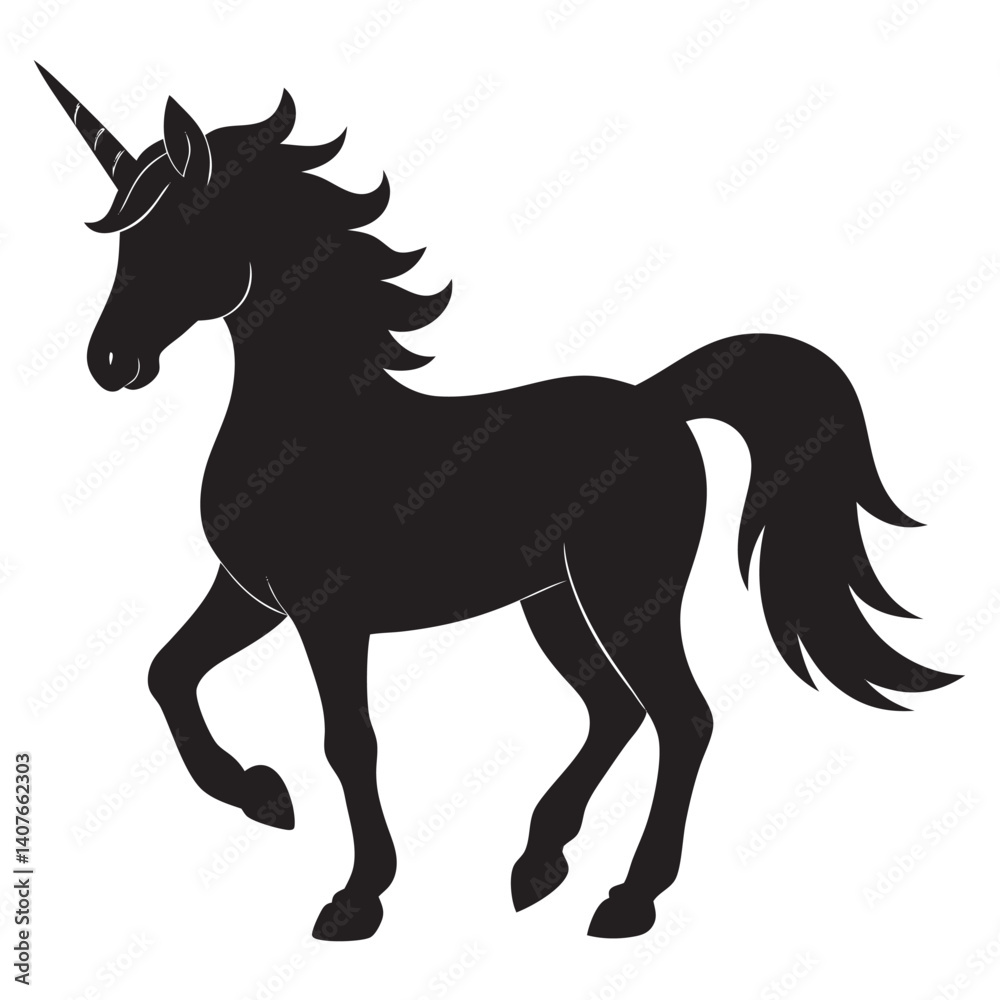silhouette unicorn vector silhouette unicorn vector