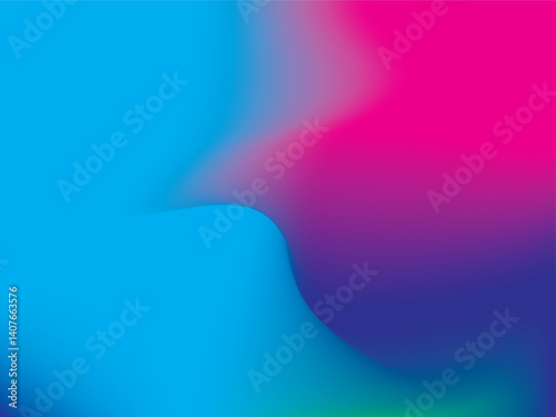 abstract gradient, vibrant colors, blue to pink transition, fluid shapes, soft blur, digital art, geometric patterns, color theory, neon aesthetics, dynamic composition, futuristic design, smooth curv
