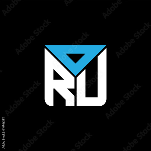 ORU letter logo creative design with vector graphic, ORU simple and modern logo. ORU luxurious alphabet design photo