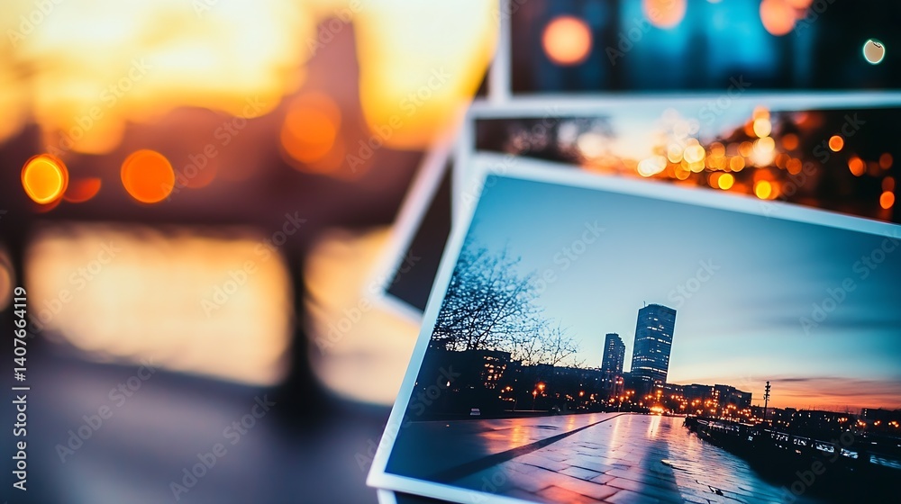 Stunning Collection of Urban Images Capturing the Beauty of City Lights at Sunset : Generative AI