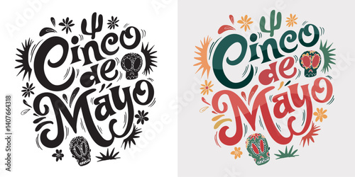 Cinco de Mayo. May 5, federal holiday in Mexico. Fiesta banner and poster design with flags, flowers, decorations. mexico independence celebration. Vector illustration. anniversary of Mexico's victor.