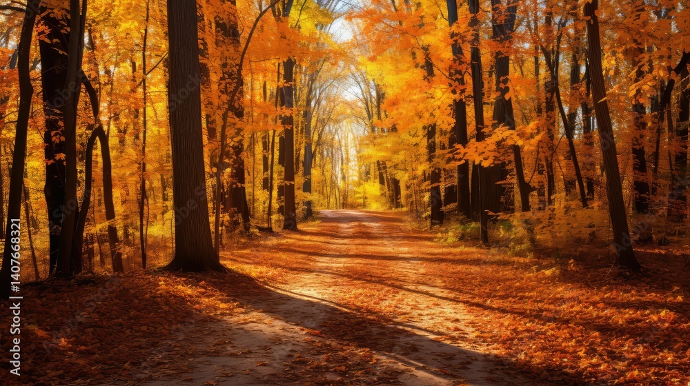 Fototapeta premium leaves forest of trees