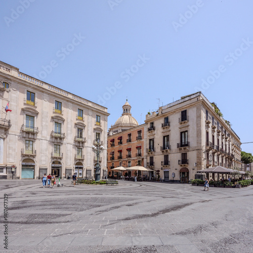 piazza in Catania, Sicily