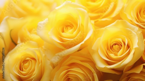 Fototapeta Naklejka Na Ścianę i Meble -  close yellow roses background