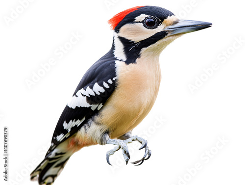 a bird with a red head