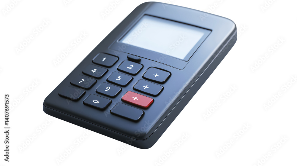 Professional Home Alarm System Keypad on White Background Professional Home Alarm System Keypad on White Background