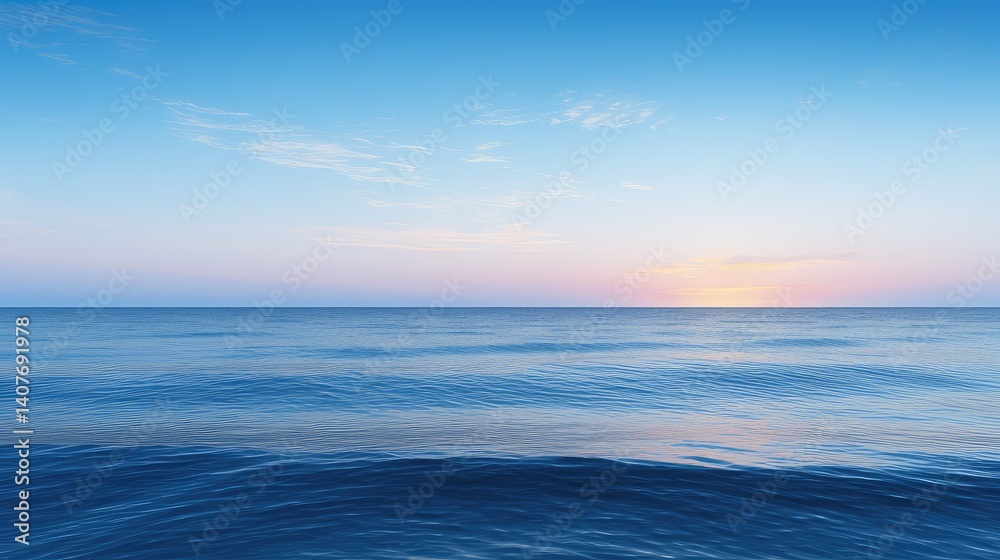 Obraz premium ocean border blue