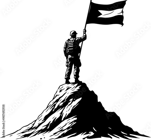 Victory for Palestine on the Peak Flag and Resistance vector 