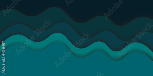 Abstract dark blue wavy background. Abstract background with waves.