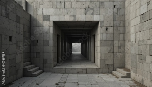 Exploring modern architectural design urban environment interior space minimalist aesthetic perspective view visual concept and structure