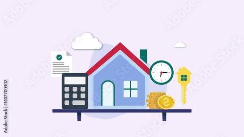Apply for Home Loan, Home Loan Approval, loan calculator, 4k 2d animation