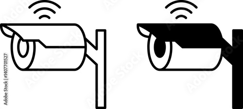 camera Cctv Icon set vector illustration isolated on white background