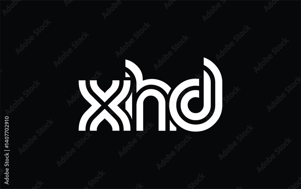 XHD Creative Unique Modern Letter Logo Design. Stylized logo featuring a unique letter design, presenting abstract minimalist aesthetics and modern appeal. XHD Creative Unique Modern Letter Logo Design. Stylized logo featuring a unique letter design, presenting abstract minimalist aesthetics and modern appeal.