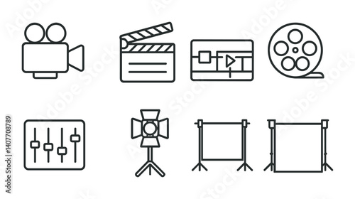 Minimalist icons representing unity and love with rainbow, flag, and heart symbols.