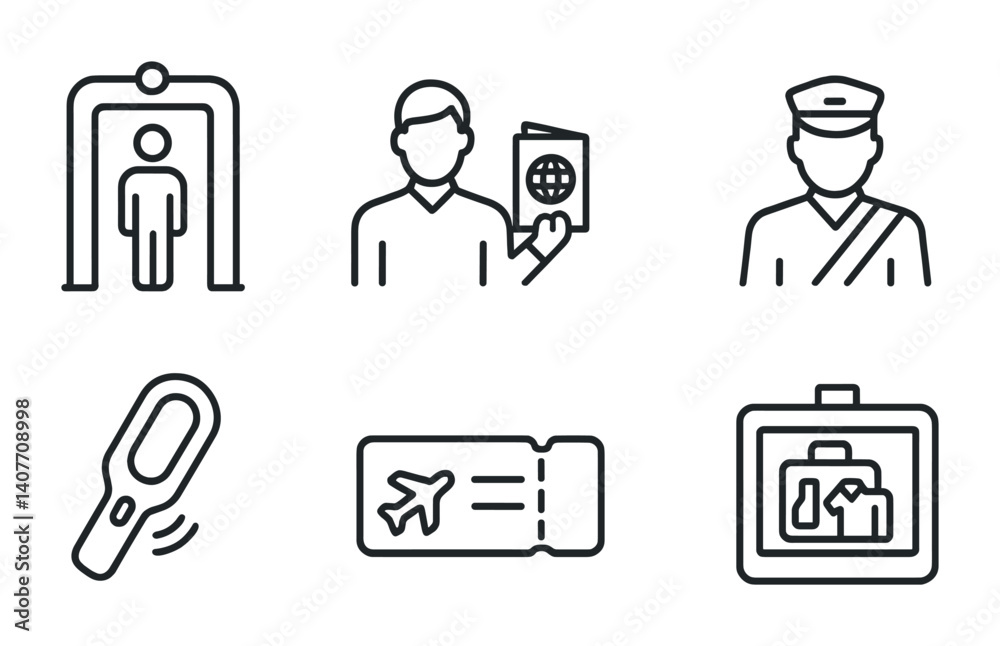 Voting icons: ballot box, checkmarks, megaphone, voter registration symbols. Voting icons: ballot box, checkmarks, megaphone, voter registration symbols.