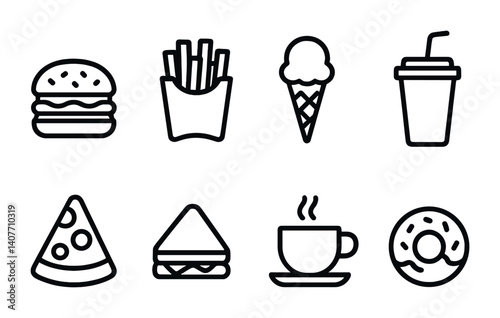 Financial icons set: calculator, documents, dollar, credit card, savings.