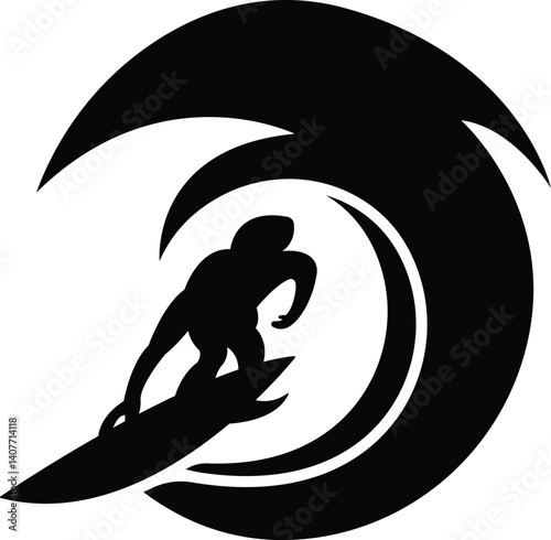 Kitesurfing Kite Surfing silhouette vector on white background.
