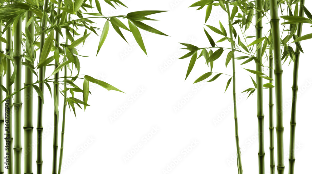 Naklejka premium green grass on white background