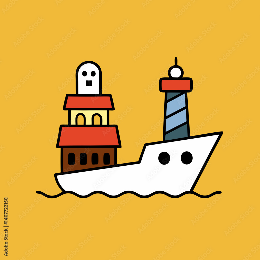 vector illustration of a ship vector illustration of a ship