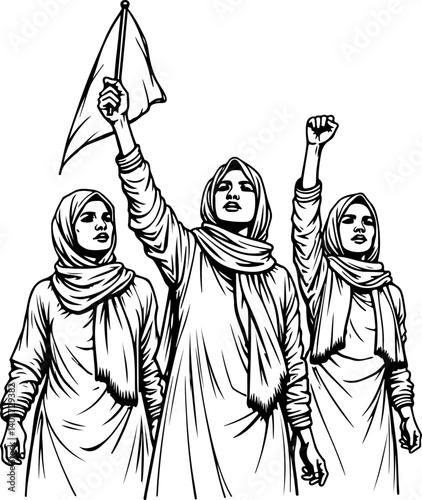 "United We Rise for Palestine"

"Palestinian Women Rise United"
"United We Rise: The Spirit of Palestinian Resistance"