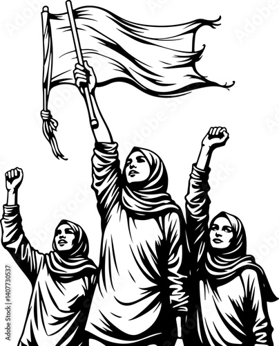 "United We Rise for Palestine"

"Palestinian Women Rise United"
"United We Rise: The Spirit of Palestinian Resistance"