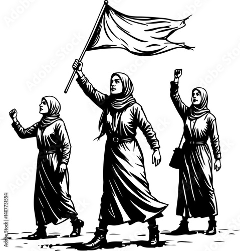 "United We Rise for Palestine"

"Palestinian Women Rise United"
"United We Rise: The Spirit of Palestinian Resistance"