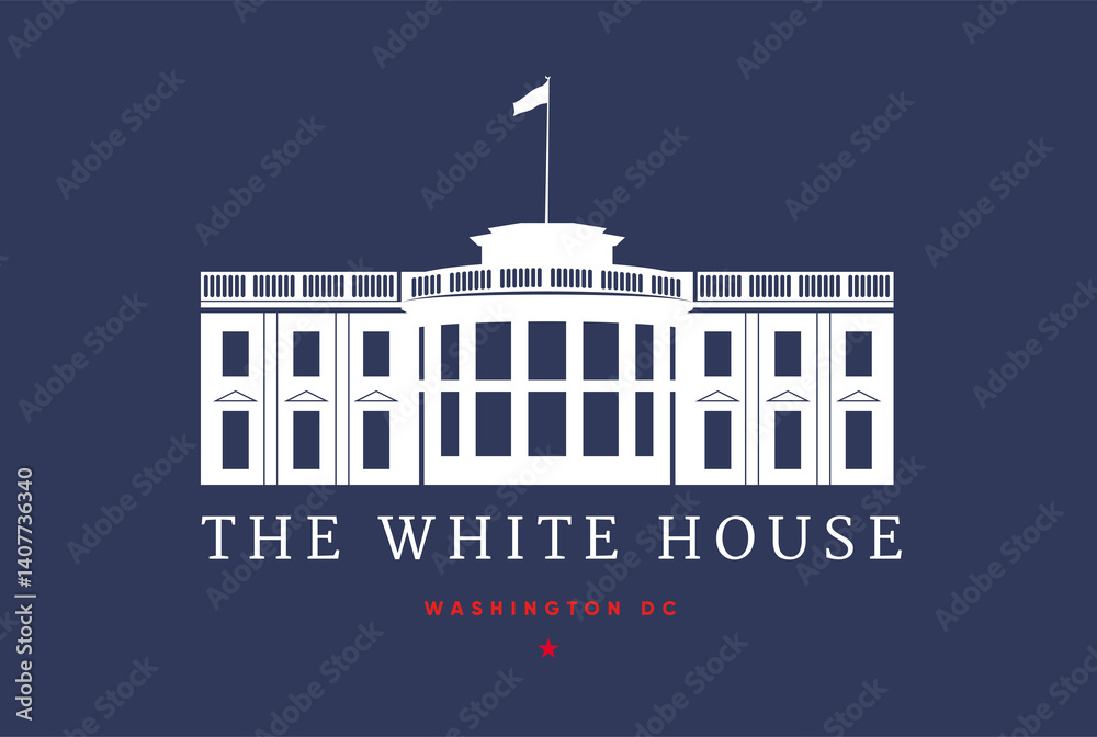 Fototapeta premium White House illustration