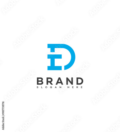 Modern DE, ED Letter Logo Design Brand Identity