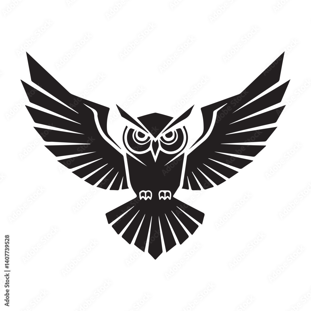 Obraz premium Simple and creative owl logo design vector.