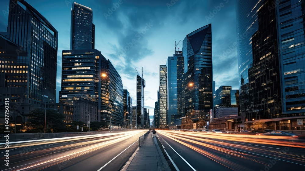 Fototapeta premium skyscrapers core background