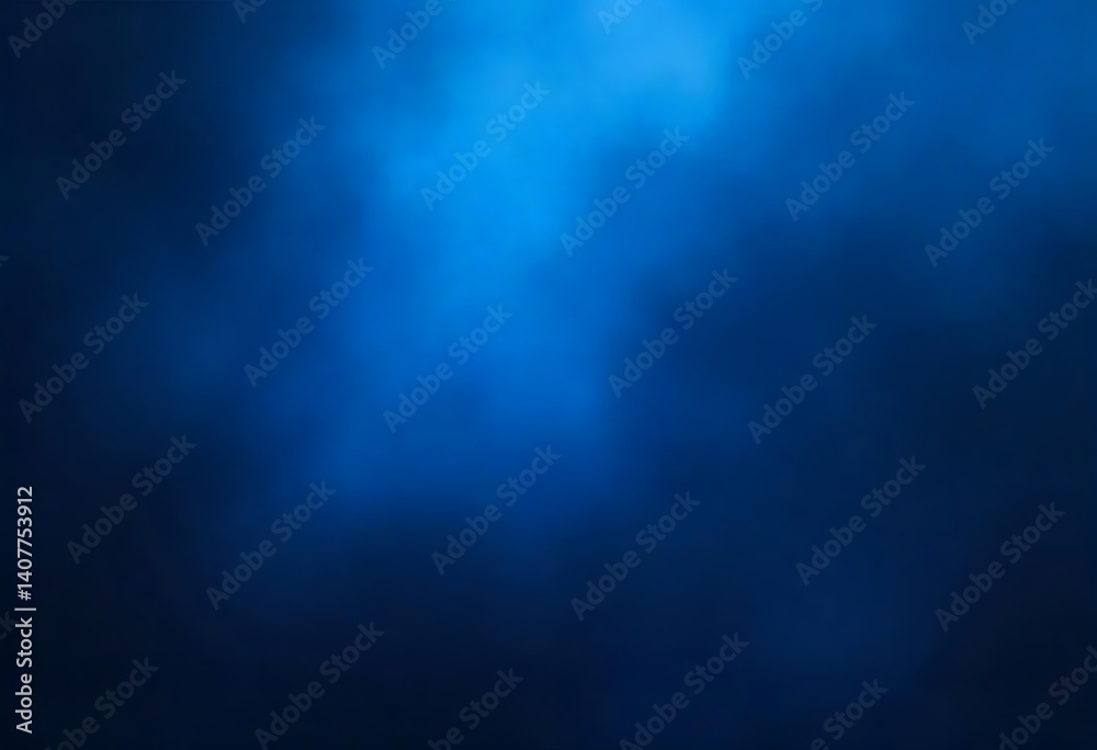 Obraz premium Generative AI Image Depicting an Abstract Deep Blue Underwater Scene