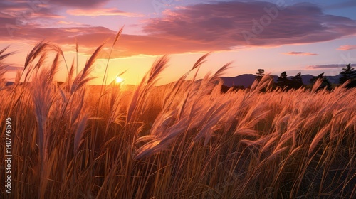 serene tall yellow grass