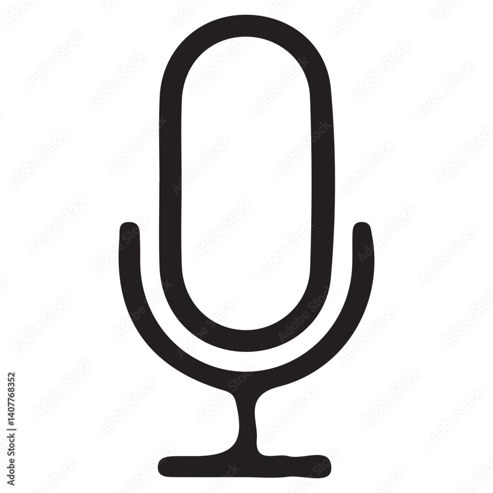 Microphone icon. Voice record mike icon in black. Vector eps 10 Microphone icon. Voice record mike icon in black. Vector eps 10