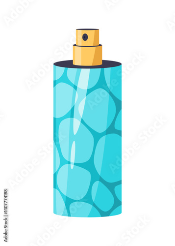Cartoon perfume bottle, scented water and perfumes retro packaging. Fashion vintage bottle, decorative girly cosmetics flat decent vector