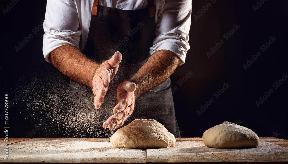 custom made wallpaper toronto digitalkneading dough with flour covered hands baker creates perfect texture showcasing art of baking