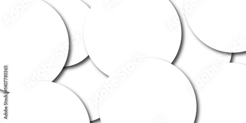 Abstract Bokeh white circle background  abstract geometric background featuring crisp white and vibrant blue colors with perfectly aligned round shapes.