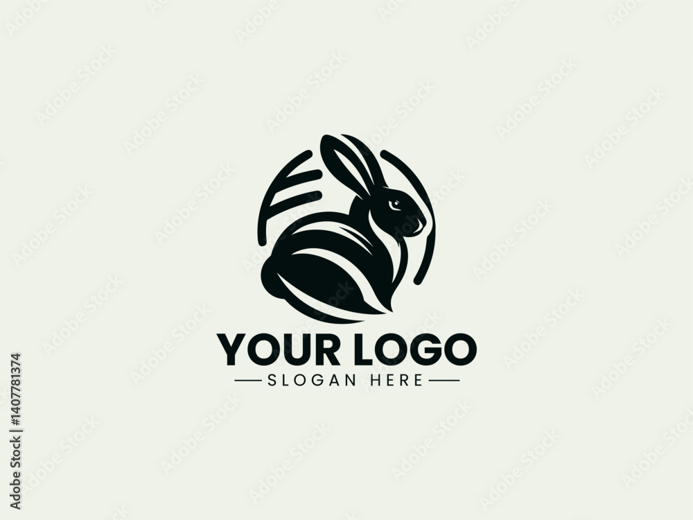 Fototapeta premium Rabbit Vector Logo Illustration