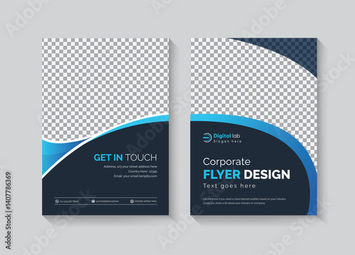 Corporate Flyer or Corporate business flyer design Brochure design annual report