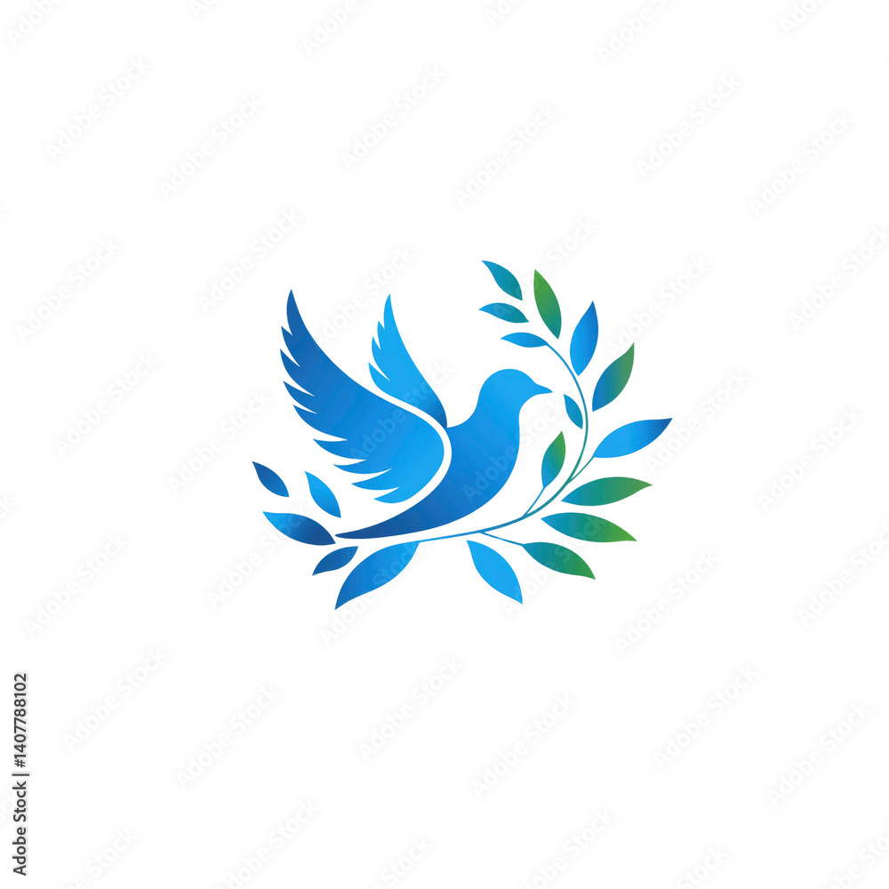 Serene Dove with Olive Branch Symbol of Peace and Harmony Serene Dove with Olive Branch Symbol of Peace and Harmony