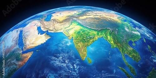 Global Earth View,  Asia Focus