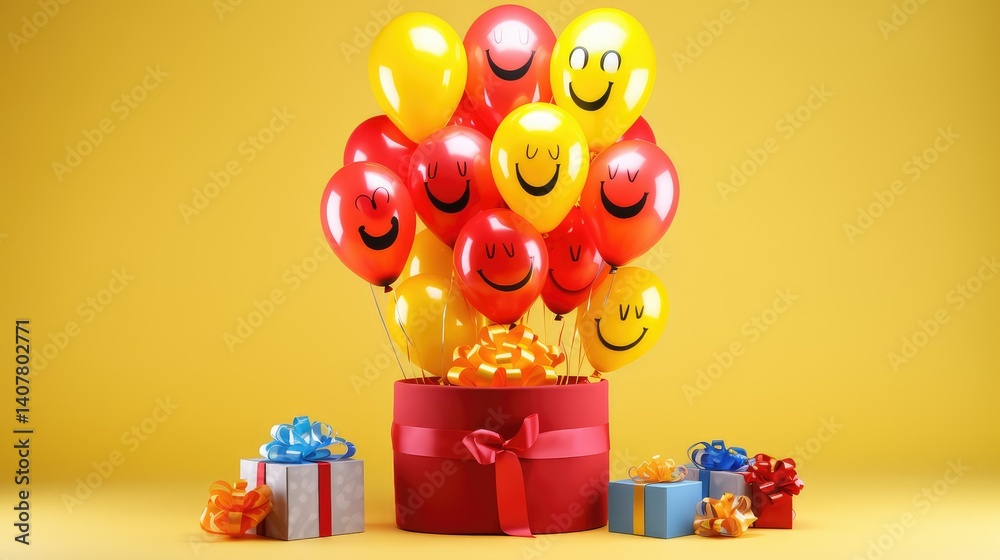 Naklejka premium vibrant gift emoji