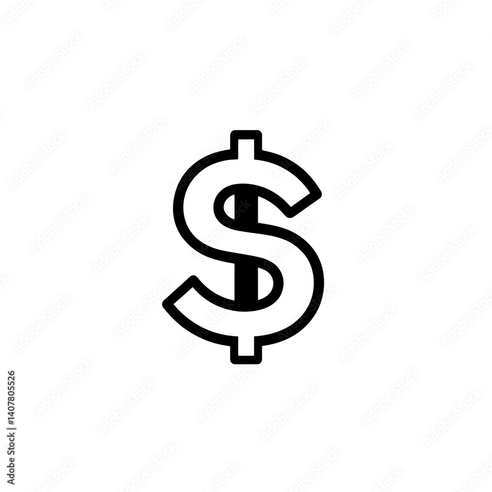 Glowing Dollar Sign Symbol on Transparent background Glowing Dollar Sign Symbol on Transparent background