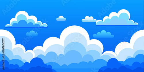 landscape with clouds and sky