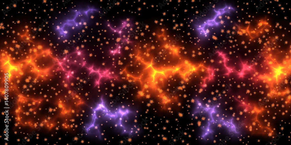 Naklejka premium Cosmic energy streams