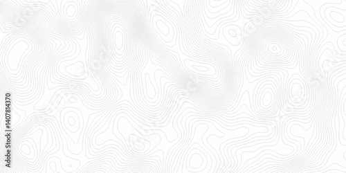 White topography topology vector white background fresh contour map texture. white seamless pattern Abstract background with a wave Topography and geography map grid abstract backdrop.