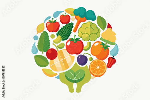 vector illustration of a fruit