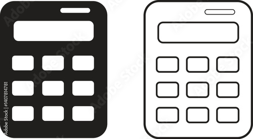 calculator icon set
