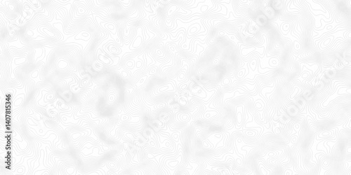 White topography topology vector white background fresh contour map texture. white seamless pattern Abstract background with a wave Topography and geography map grid abstract backdrop.
