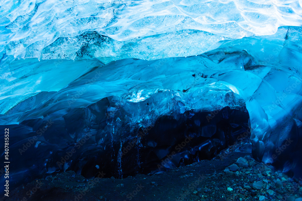 The Ice Caves of Vatnajokull Glacier National Park, Iceland